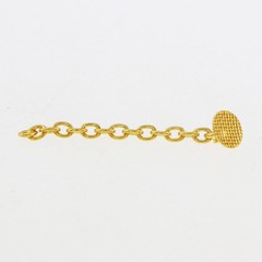 Dental Orthodontic Traction Chain Golden Gold Round Mesh Base Lingual Buttons