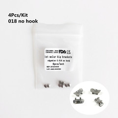 5-50Pack Dental Orthodontic 1St(6Th) Molar 018 No Hook Wide Big Bracket Edgewise
