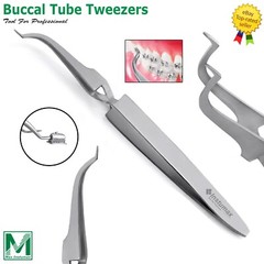 Orthodontic Buccal Tube Tweezer – Slim Tip Bracket Holder for Precise Bonding