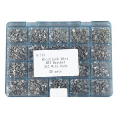 50 Sets Dental Orthodontics Monoblock MINI MBT. 0.022 Brackets 345 Hooks