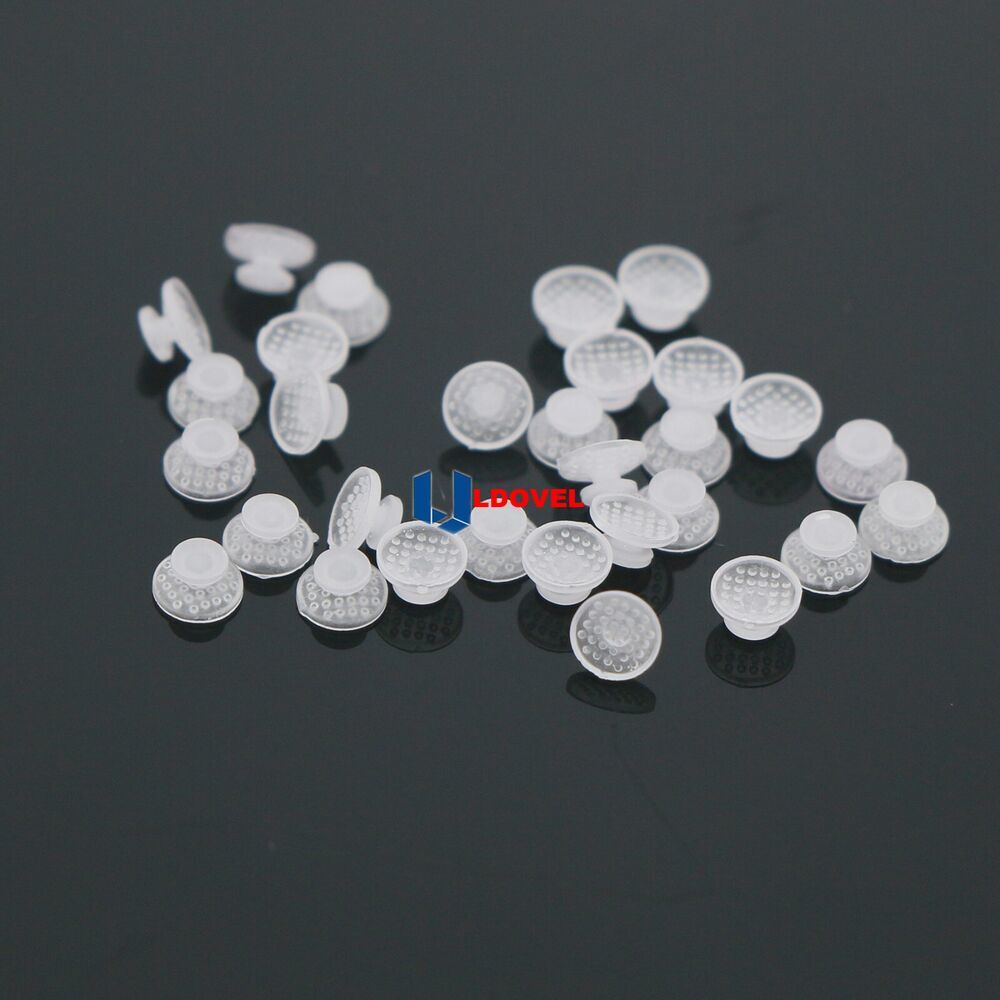100pcs Clear 10Pcs/Pack Dental Ortho Ceramic Lingual Button Bondable Round Base