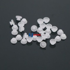 100pcs Clear 10Pcs/Pack Dental Ortho Ceramic Lingual Button Bondable Round Base