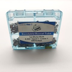 5Boxes 50sets/box Dental Buccal Tube 1st Molar Roth 022 U1L1 Mesh Base With Mark
