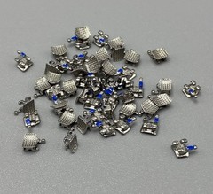 100pcs Dental Orthodontic Metal Bracket Braces Mini Roth 022 Slot 345 Hooks