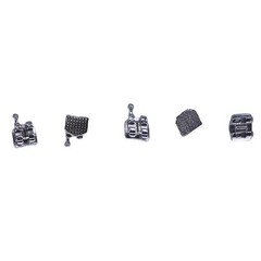 1-100×Dental 20Pcs/kit Monoblock Metal Bracket Brace Mini Roth 022 345 Hooks
