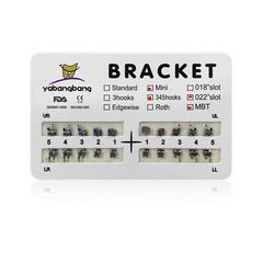 Dental Orthodontic Brackets Braces Mini Roth/MBT .022 Hooks 3-4-5 po