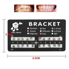 100 Sets Dental Orthodontic Bracket MIM Monoblock Mini Roth/MBT 022 345 Hooks