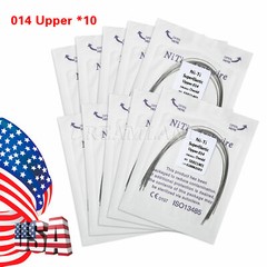 100PCS Dental Orthodontic Arch Wire Niti Round /Braces Bracket 022 Slot All Size