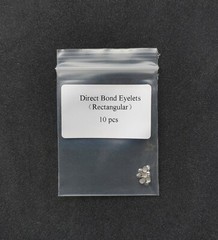 10pcs Dental Orthodontic Lingual Buttons Direct Bond Eyelets Rectanglar Base