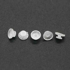 Dental Orthodontic Bondable Clear Ceramic Lingual Button Round/Rectangular Base