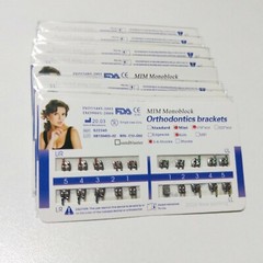 5 Sets Dental Orthodontic Metal Brackets MIM Monoblock Mini Roth 018 345 Hooks