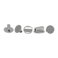 10Pcs Dental Orthodontic Lingual Buttons Metal Bondable Button Tubes Round Base
