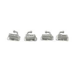 10 Kit Dental Orthodontic Metal Brackets Buccal Tubes 1st Molar Roth 022 345 6-6
