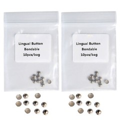20 Bags AZDENT Dental Orthodontic Lingual Button for Bondable Round Monoblock