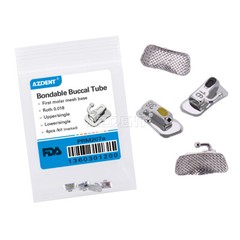 10X Orthodontic Dental 1st Molar Bondable Buccal Tube Roth 018 Non-convertible