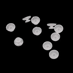 Dental Lingual Button Ceramic Clear Invisable Retainer Aligner Bondable Round