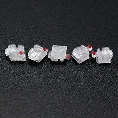Dental Orthodontic Self Ligating Brackets Braces Ceramic Roth MBT 022 345 Ormco