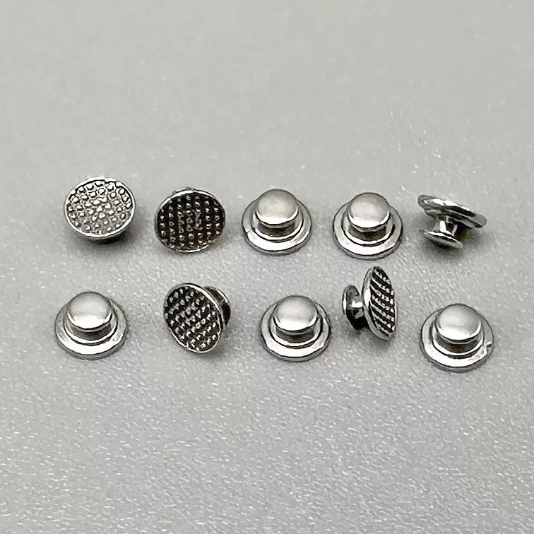 Dental Orthodontic Lingual Button Crimpable Mesh Base Hook Bondable Button Chain