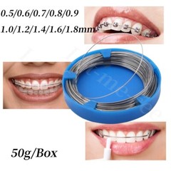 Dental Orthodontic Wires Dental Metal Line Stainless Steel Wire Round 0.5-1.8mm