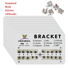 10Bags Dental Orthodontic Brackets Braces Mini Standard Slot.022 No/3 /345 Hooks