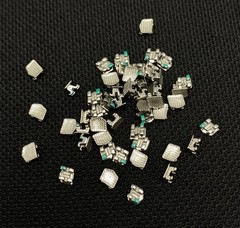 100 Pcs Dental Orthodontic Metal Brackets Mini Roth 022 345 Hooks Braces In Bulk