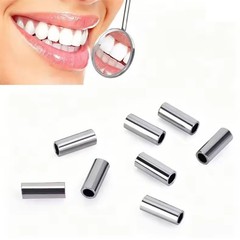 Dental Ortho Crimpable Mini Stops 0.8/0.5mm Crimpable Hooks Round Wires 10pcs/pc
