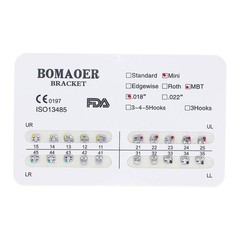 10 Packs Dental Orthodontic Metal Bracket Brace Mini MBT 018 No Hook 20PCS/Pack
