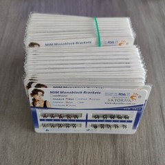 50 Packs Mini Roth 022 3 Hook MIM Monoblock Orthodontics Brackets Braces