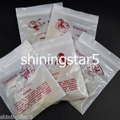 CLEAR X-HEAVY 6.5 OZ ORTHODONTIC ELASTIC BRACES DENTAL RUBBER BANDS 1/4 5/16 3/8