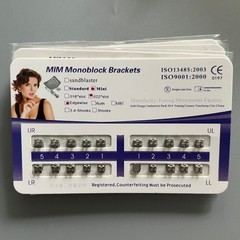 10Sets Dental Orthodontics MIM Monoblock Brackets Mini Edgewise 022 no hooks