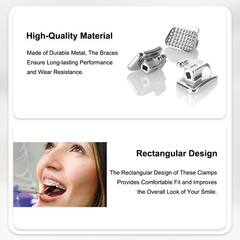 50 Sets Dental Orthodontic Buccal Tubes 1st 2nd Molar Roth MBT 022 Bondable Tube