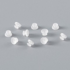10 Pcs/Box Dental Composite Clear Ceramic Bondable Lingual Buttons Round Base