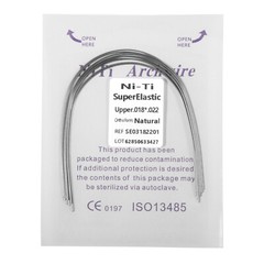100pc Dental Ortho Niti Natural Form Super Elastic Rectangular Arch Wires 18x22U