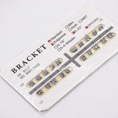 Dental Ortho Brackets Braces Metal 0.22” Slot Standar Edgewise No/ 3 /345 Hooks