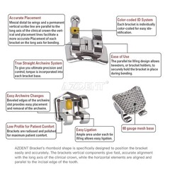 Dental Fiber Optic LED E-generator High Speed Handpiece Turbine 4 Holes AZDENT