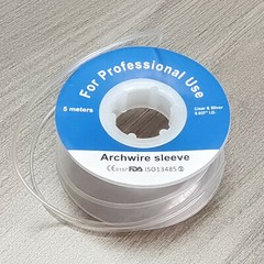 2X Orthodontic Archwire Sleeve Elastic Protective Tube Dental Wire Bracket Clear
