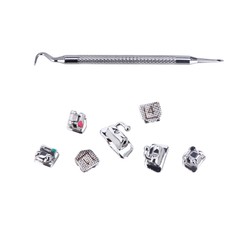 Dental Orthodontic Metal Self-Ligating Brackets+Buccal Tube Roth / MBT.022