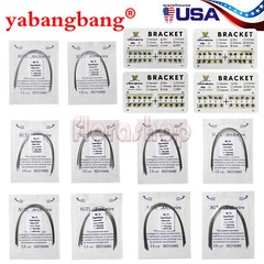 100PCS Dental Orthodontic Arch Wire Niti Round /Braces Bracket 022 Slot All Size