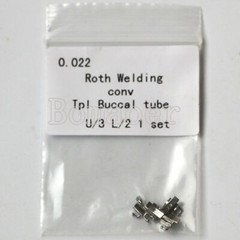 10XDental Orthodontic Buccal Tube Roth 022 Welding Triple Conv U/3 L/2 4pcs/set