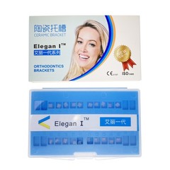 Elegan Dental Sapphire Brace Orthodontic Ceramic Brackets Aesthetic MBT 022 3H