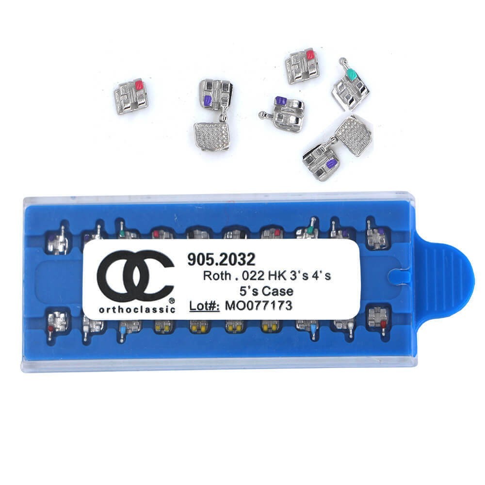 1 Kit Dental Orthodontic Molar Bracket Mini Roth 0.22 345 Hooks