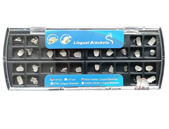 5Sets Dental Orthodontic Lingual Bracket Braces Buccal Tube Non-Conv Mesh Base