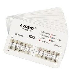 Dental Orthodontics Metal Brackets Braces + Super Elastic Niti Arch Wire Round