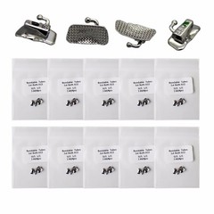 50X Dental Orthodontic Buccal Tubes Molar MBT Roth 022 Bondable Non-Convertible