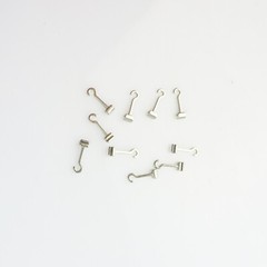 Dental Ortho Crimpable Hook Orthodontic Open Surgical Long Hook Right/Left 10Pcs