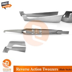 New 5Pcs Ortho Bracket Tweezers Hole Grip Reverse Action Bonding Holding Placer
