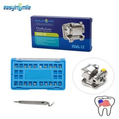 Dental Orthodontic Self-ligating Brackets GENERATION Ⅱ ROTH/MBT 022 Metal Brace