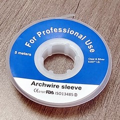 1 Roll Dental Orthodontic Archwire Sleeve Elastic Protective Tube Wires Bracket