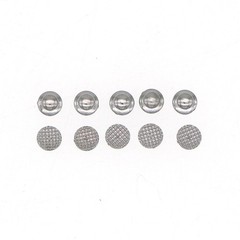 100 Pcs Dental Metal Orthodontic Lingual Button Bondable Round Mesh Base