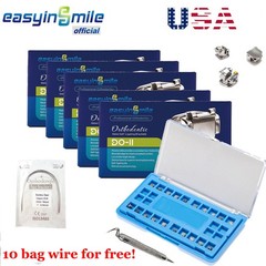 5packs Self-ligating Orthodontic Brackets Roth MBT 022 Dental Metal Ortho Braces